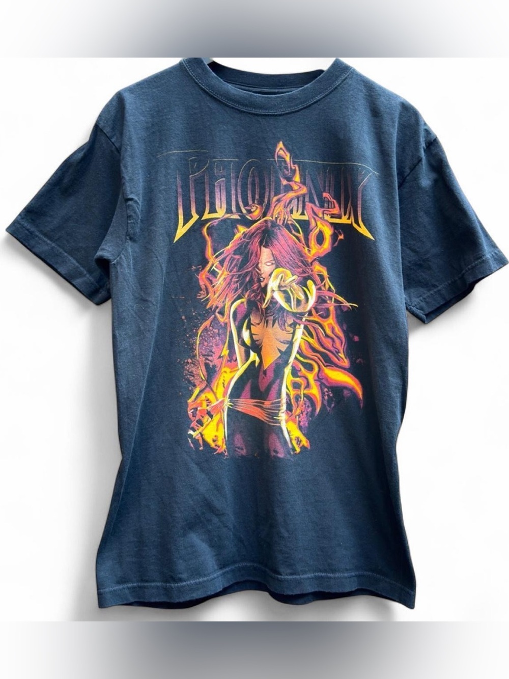 Marvel X-Men Phoenix black cotton tee Size M mad engine vintage